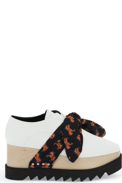 Wedges for Women Stella McCartney Platform Elyse Loafers Eith Printed Band