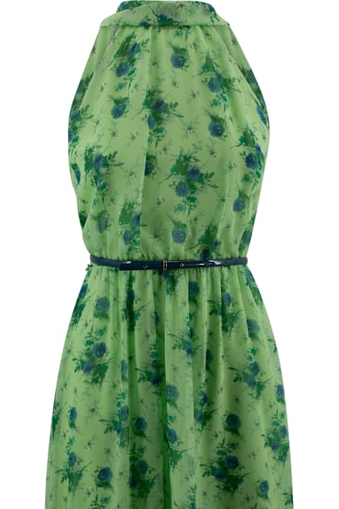 Max Mara Studio for Women Max Mara Studio Cactus Silk Long Dress