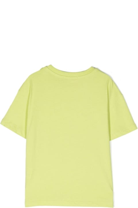 ウィメンズ新着アイテム MSGM T-shirt Gialla Con Logo Bianco
