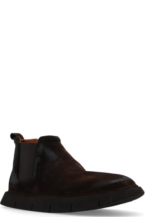 Marsell Shoes for Men Marsell Intagliata Round Toe Ankle Boots