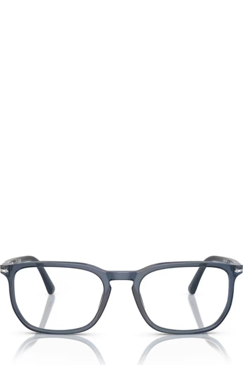 Persol Eyewear for Men Persol Po3339v Transparent Blue Glasses