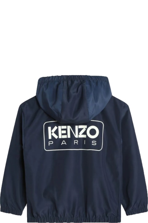 Kenzo Kids Kids Kenzo Kids Windbreaker With Print