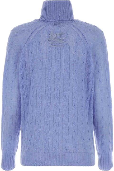 Etro for Women Etro Powder Blue Cashmere Sweater