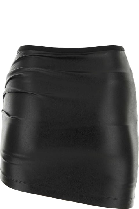 Helmut Lang Skirts for Women Helmut Lang Black Synthetic Leather Mini Skirt