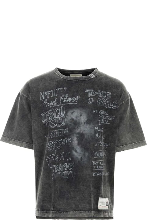 Clothing for Men Mihara Yasuhiro Charcoal Cotton T-shirt