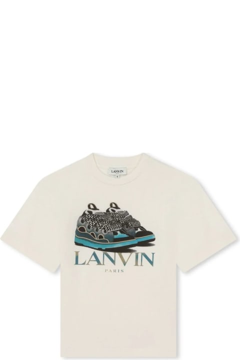 Lanvin for Kids Lanvin Lanvin T-shirts And Polos White