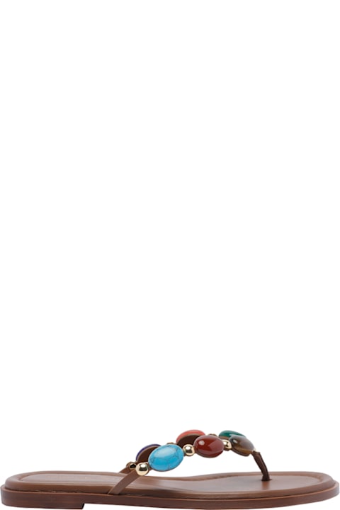 Gianvito Rossi Shanti Thong Flats