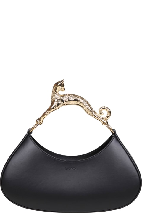 Fashion for Women Lanvin Hobo Cat Bag In Black Leather