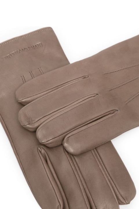 Emporio Armani Gloves for Men Emporio Armani Leather Man Gloves