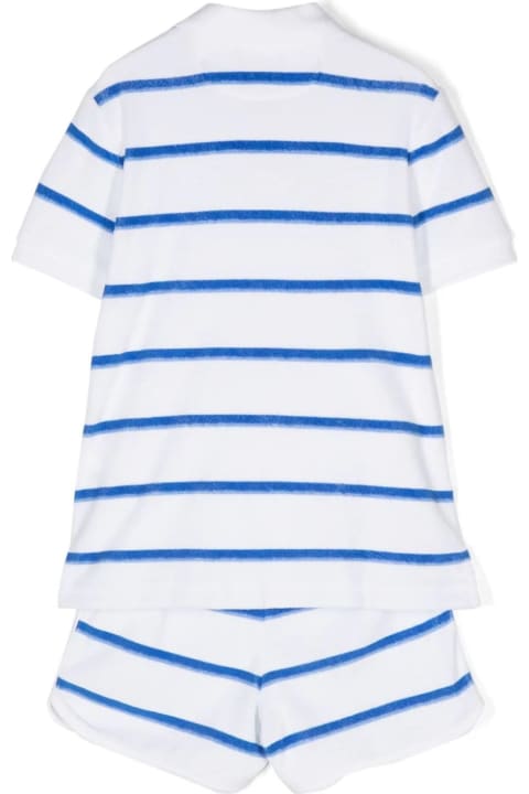 Fashion for Kids Ralph Lauren Blue And White Striped Set With Pony