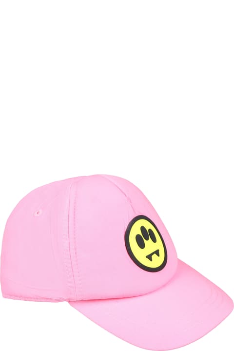 Fashion for Girls Barrow Pink Hat For Girl With Smiley