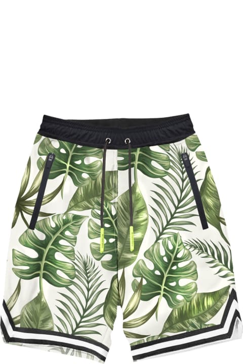 آخر صيحات الموضة من القسم الرجالي MC2 Saint Barth Tropical Print Swim Shorts Surf Style