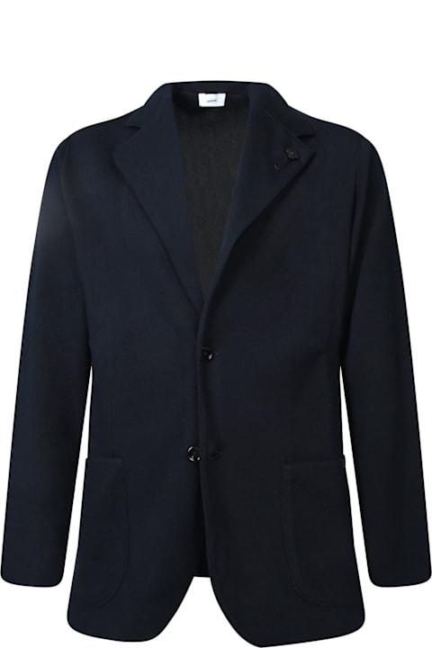 Lardini Sweaters for Men Lardini Blue Cotton Cardigan Jacket