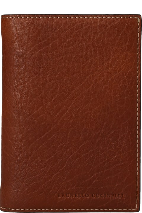 Wallets for Men Brunello Cucinelli Leather Wallet