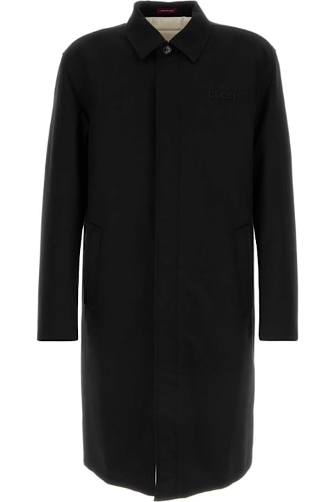 Fashion for Men Gucci Black Wool Coat