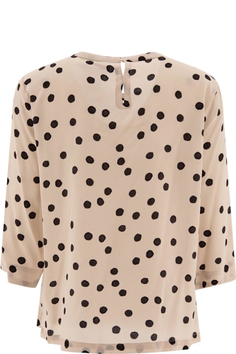 'S Max Mara Topwear for Women 'S Max Mara All-over Dot Printed Crewneck Top