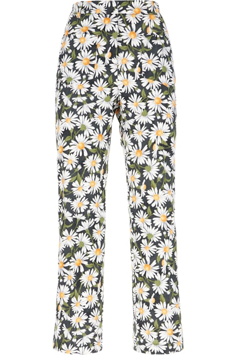 Weekend Max Mara for Women Weekend Max Mara Printed Stretch Cotton Pants
