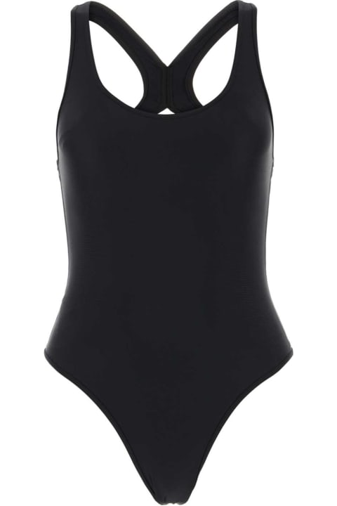 Ami Alexandre Mattiussi Swimwear for Women Ami Alexandre Mattiussi Black Stretch Nylon Swimsuit