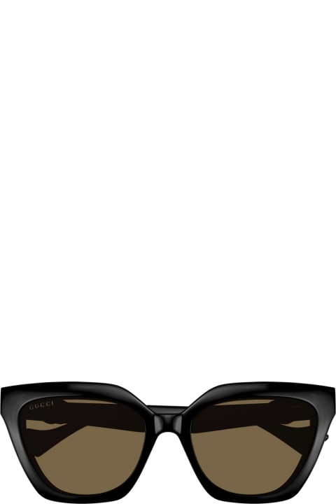ウィメンズ アクセサリー Gucci Eyewear Gg1542s Linea Gg Logo 001 Black Glasses