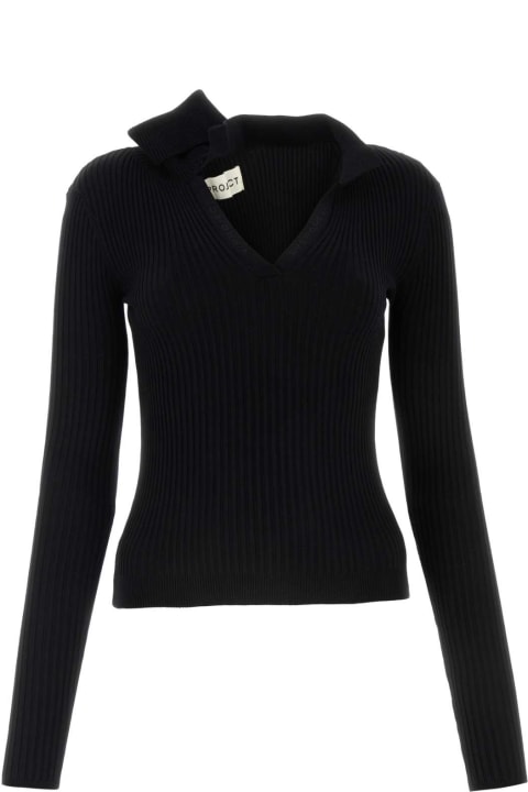 Y/Project Sweaters for Women Y/Project Black Cotton Top