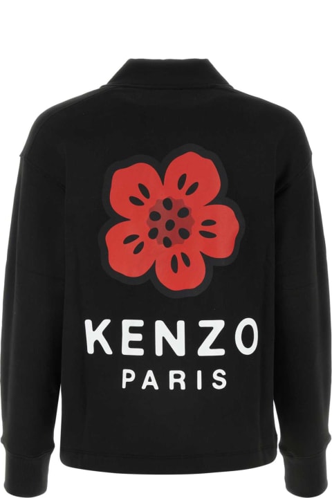 Kenzo Sweaters for Women Kenzo Black Stretch Cotton Cardigan