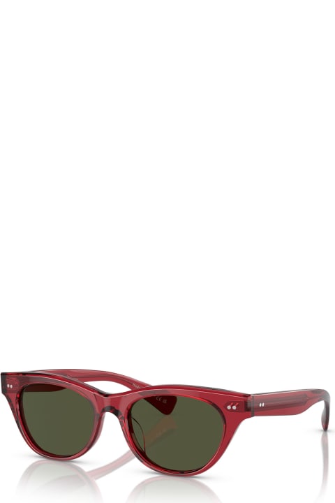 Oliver Peoples Eyewear for Women Oliver Peoples Ov5541su Translucent Red Sunglasses