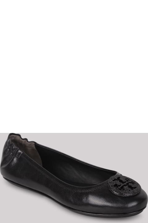 Tory Burch Flat Shoes for Women Tory Burch Tory Burch Minni Leather Ballerina Shoes