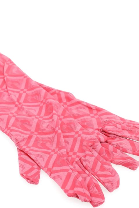 Fashion for Women Marine Serre Printed Stretch Nylon Gloves