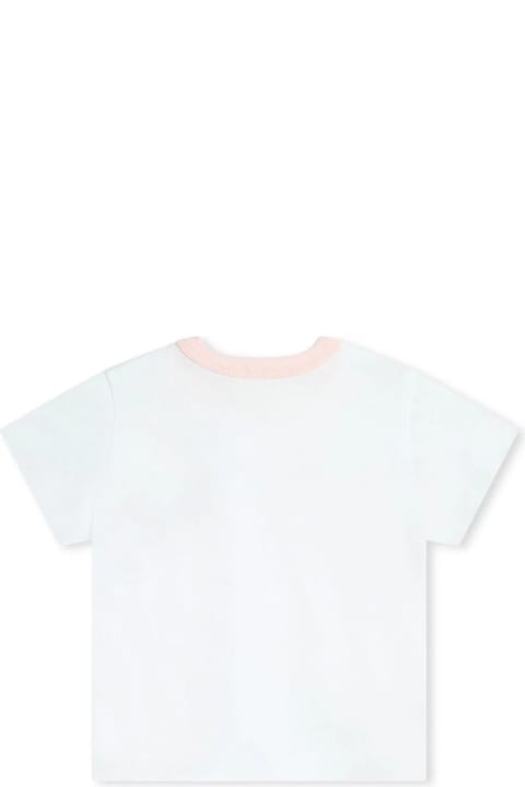 ベビーガールズ ボディスーツ＆セットアップ Givenchy White And Pink Set With T-shirt, Shorts And Bandana