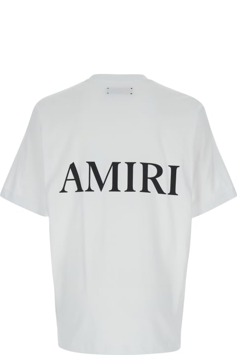 AMIRI for Men AMIRI Oversized White T-shirt With Contrasting Logo Print In Cotton Man