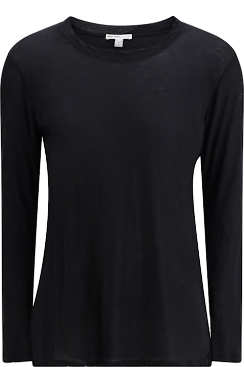 James Perse Clothing for Women James Perse Semi-transparent Long Sleeve Jersey