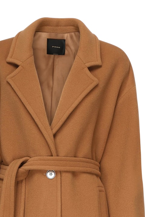 Pinko for Men Pinko Single-breasted Wool Blend Coat