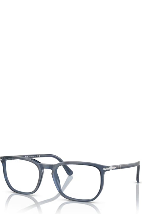 Persol Eyewear for Men Persol Po3339v Transparent Blue Glasses