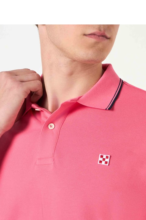 Homeware MC2 Saint Barth Man Fluo Pink Polo Piquet