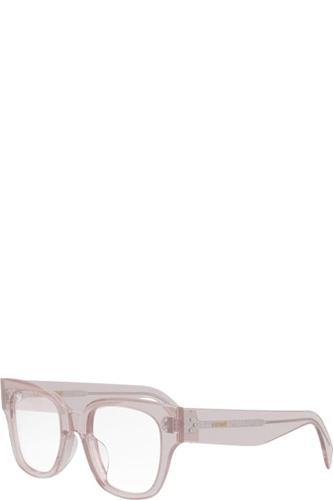 Eyewear for Women Celine Celine Cl50110u Celine 3 Dots Hd 072 Transparent Rose Glasses