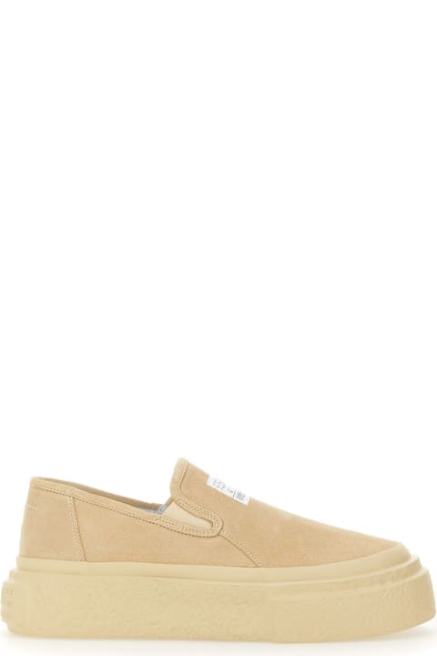 MM6 Maison Margiela Sneakers for Women MM6 Maison Margiela On Beige Suede Briefs