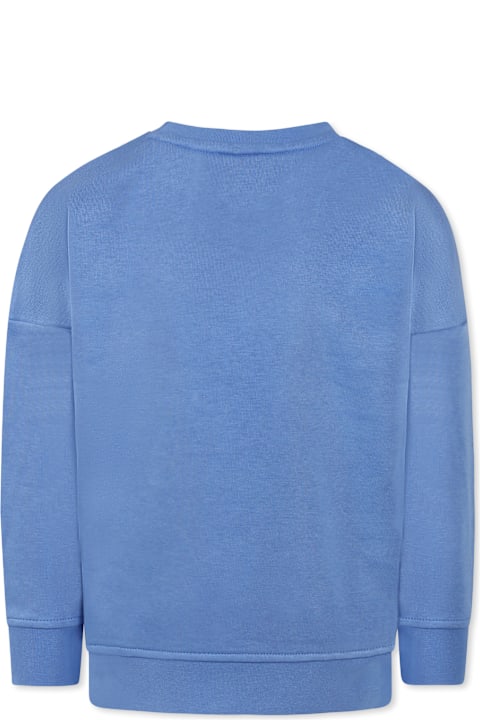 Hugo Boss Sweaters & Sweatshirts for Boys Hugo Boss Light Blue Sweatshirt For Boy With Logo