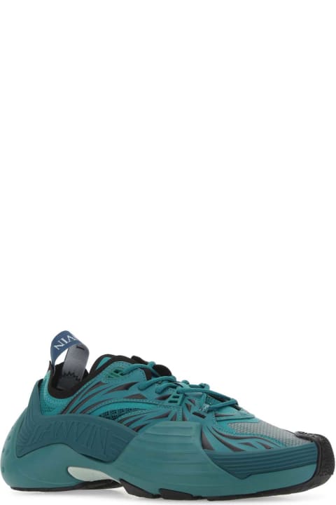 Sale for Men Lanvin Teal Green Flash-x Sneakers