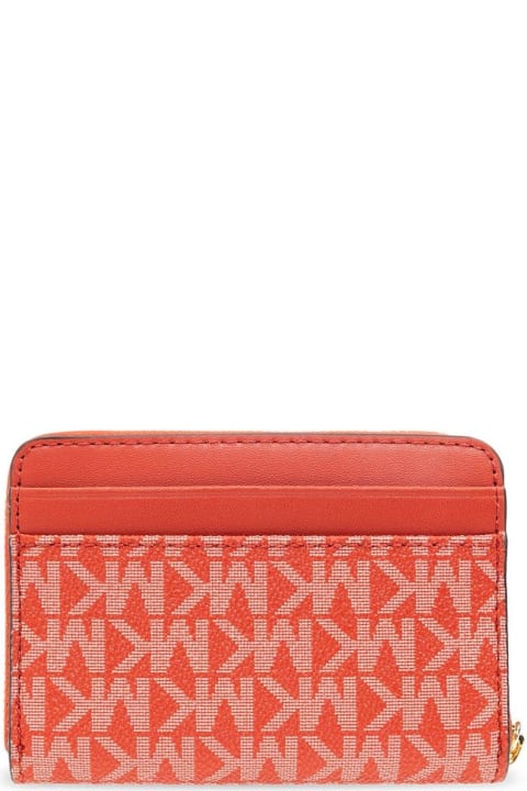 Fashion for Women Michael Kors Monogrammed Logo Lettering Zipped Wallet