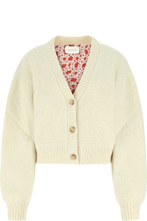 Magda Butrym Sweaters for Women Magda Butrym Ivory Wool Blend Oversize Cardigan