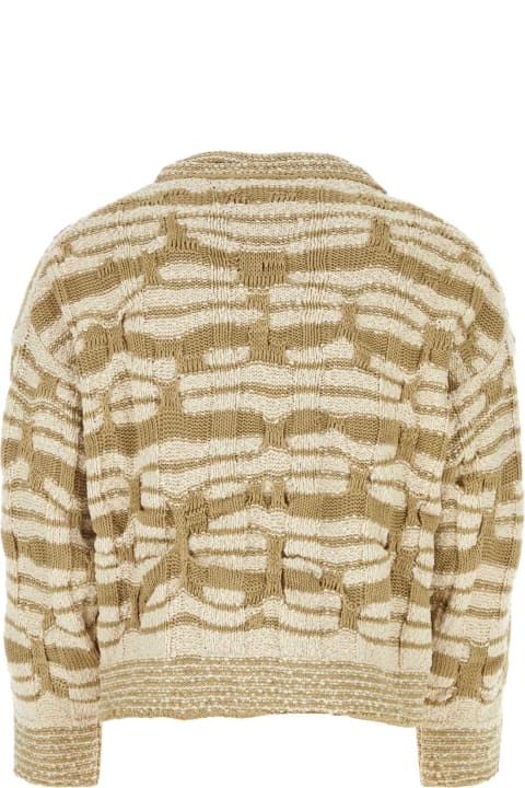 Sweaters for Men Bottega Veneta Embroidered Cotton Blend Sweater