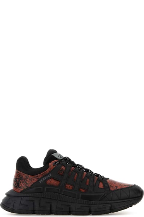 Homeware Versace Two-tone Leather Sneakers