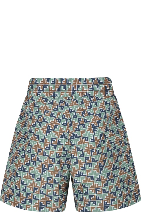 Fendi Swimwear for Boys Fendi Multicolor Swim Shorts For Boy With Iconic Ff