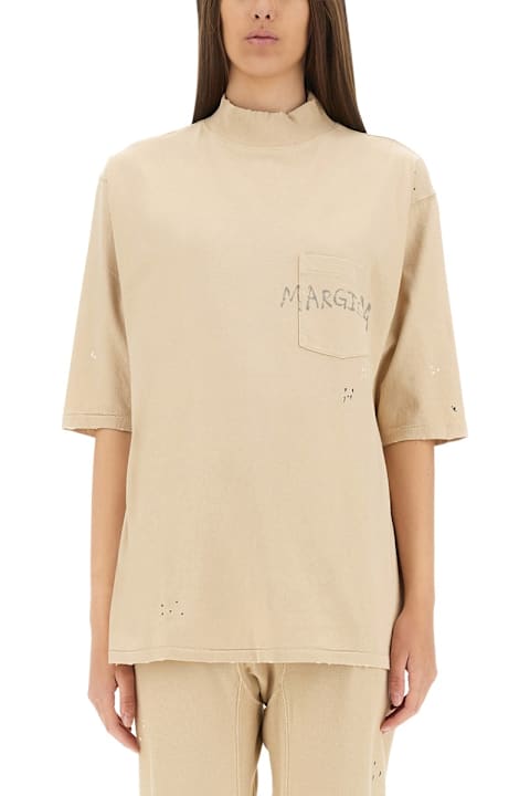 Fashion for Men Maison Margiela Logo Print T-shirt