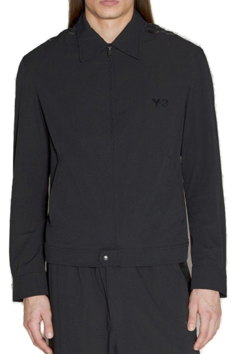 Y-3 Coats & Jackets for Men Y-3 Logo Printed Zip-up Jacket