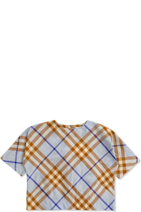 Homeware Burberry Checked Short-sleeved T-shirt