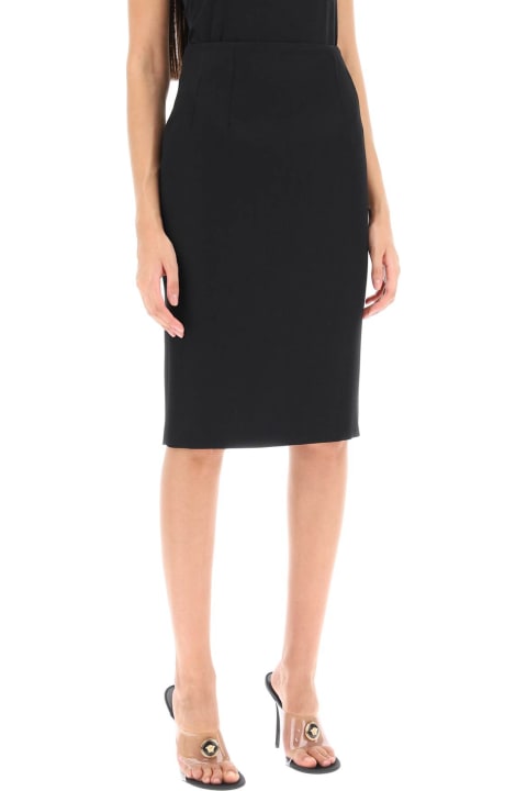 Skirts for Women Versace Wool Pencil Skirt