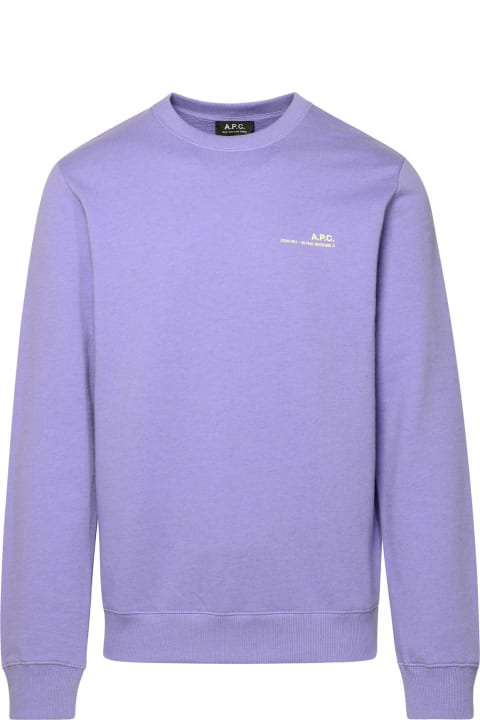 A.P.C. Fleeces & Tracksuits for Women A.P.C. Lilac Cotton Sweatshirt