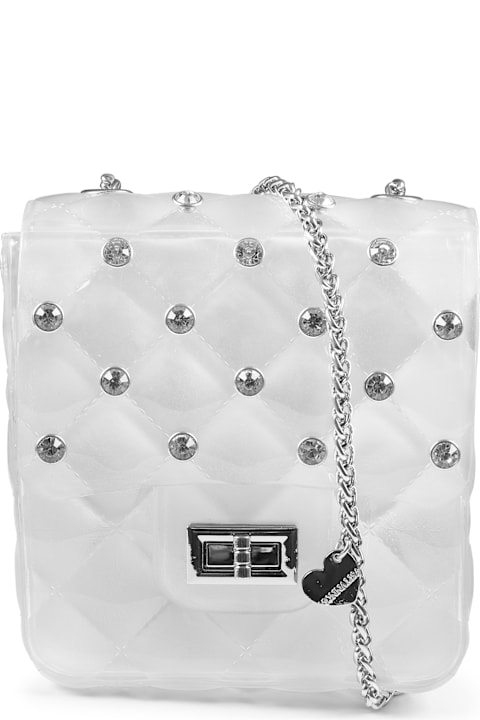 Accessories & Gifts for Girls Monnalisa White Bag For Girl With Crystals