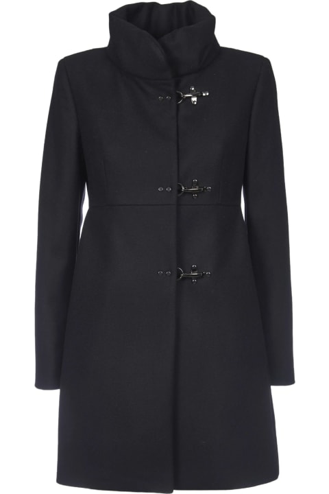 Fay Coats & Jackets for Women Fay Black Wool-blend Coat